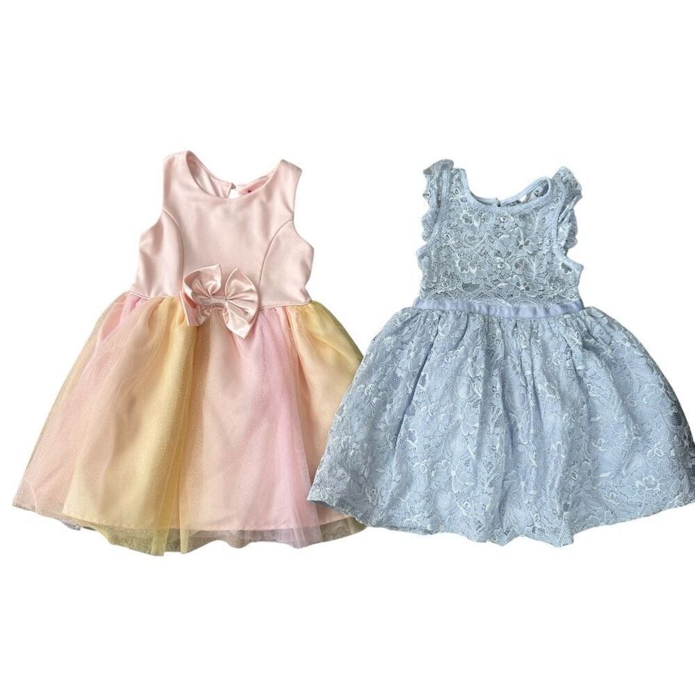 Set of 2 girls short sleeve dresses size 5T